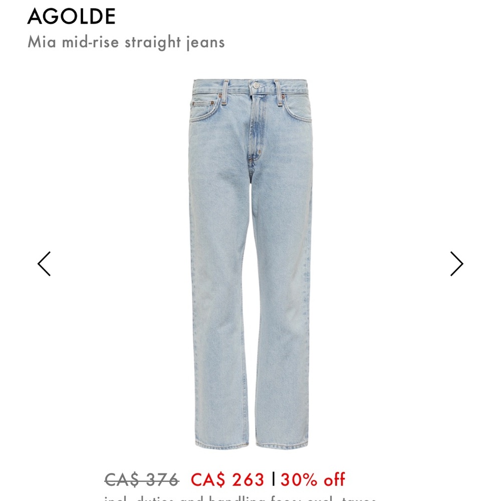AGOLDE MIA Jean
